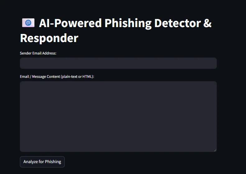 AI Powered Phishing Attack Detector