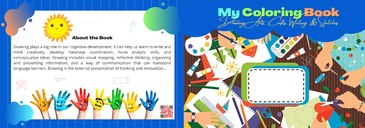 My Colouring and Drawing Activity Book Design (Grade A, B to 5th)