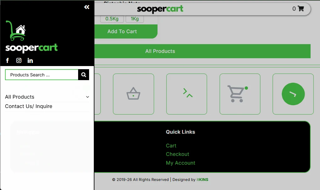 Ecommerce Store Website - Sooper Cart Online Store
